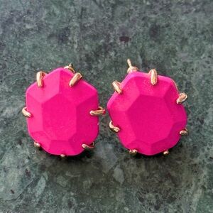 Kendra Scott Daphne hot pink chunky earrings excellent